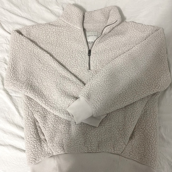 American Eagle Quarter Zip Sherpa || Size Medium - Picture 3 of 3